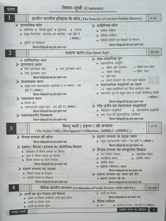 Pariksha Vani - NCERT Based: Prachin Bharat Ka Itihas (3nd Editon) Hindi Medium