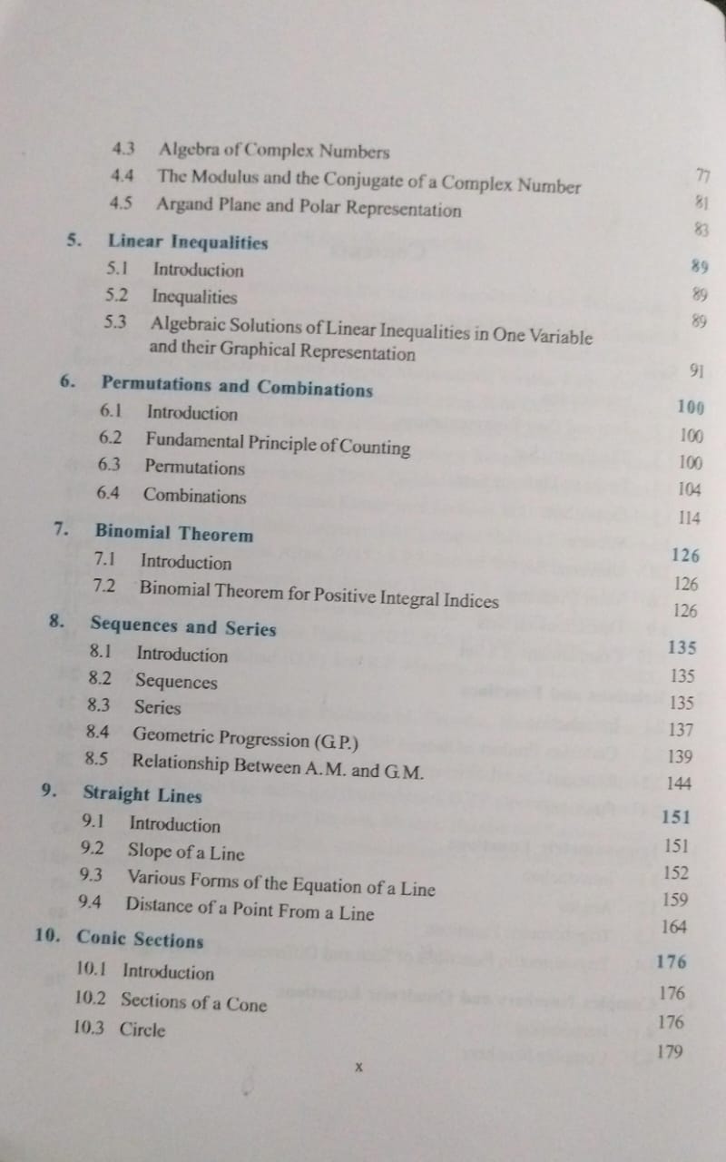NCERT Mathematics – Class 11 (English Medium)