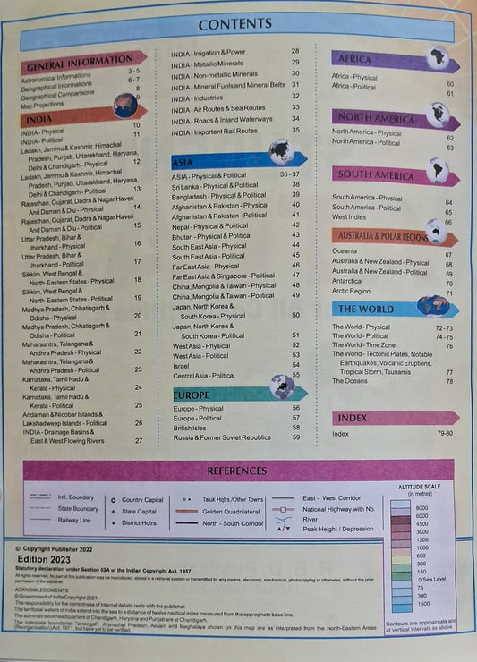RBD Student Atlas 4th Revised Edition 2025 By Khan Sir (English Medium)
