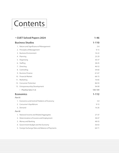 Arihant Study Guide for NTA CUET-UG 2025 Section II Domain (Commerce) |(English Medium)