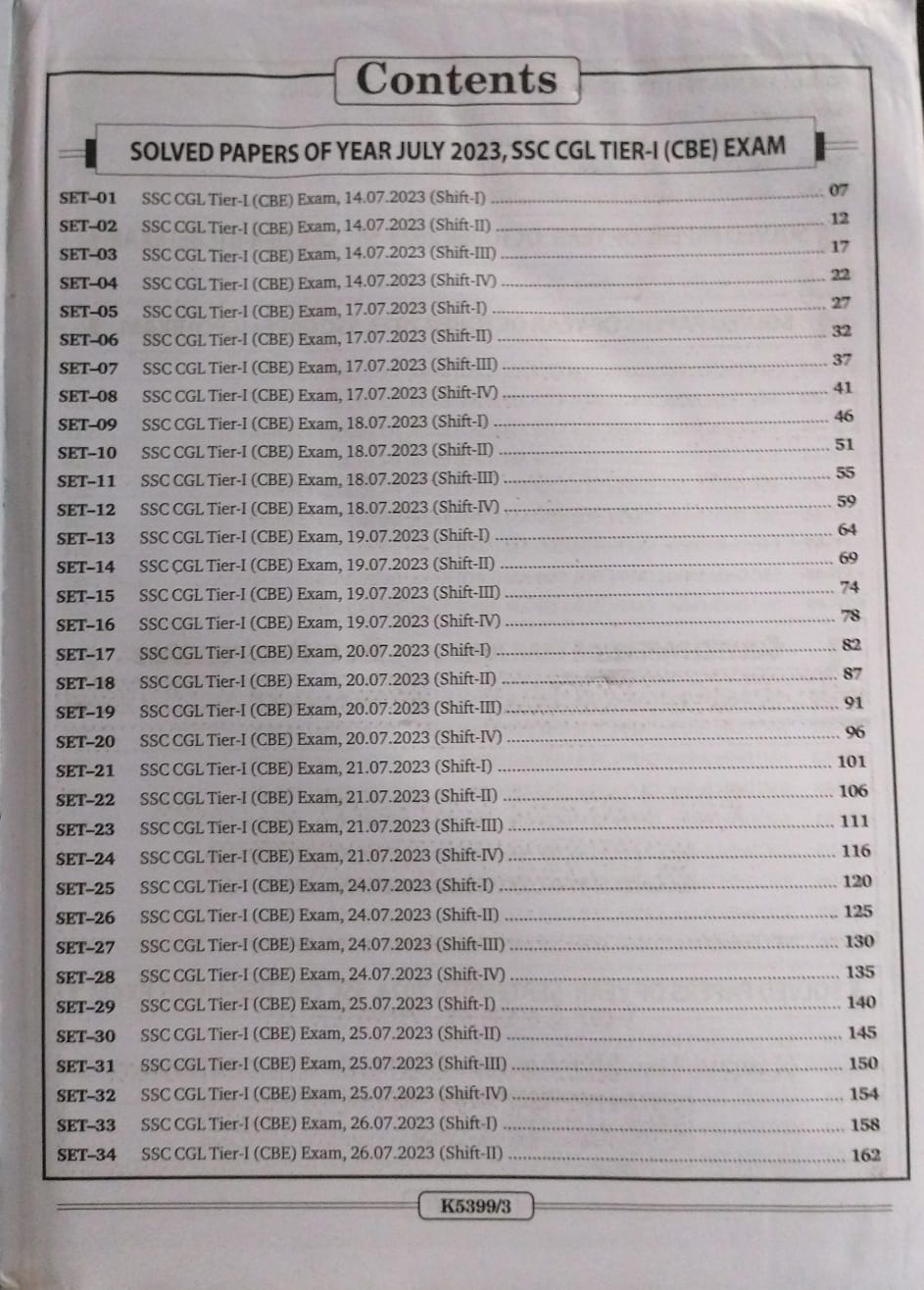Kiran SSC CGL & CPO Tier-1 & Tier-2 Mathematics TCS PYQs – 96 Sets (English)