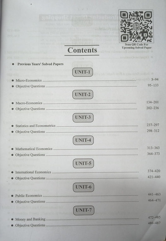 Upkar NTA CSIR-UGC NET/JRF SET Economics Paper 2 Solved Papers (English Medium)