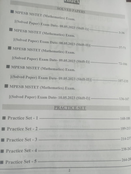 Youth Competition Times MP Madhyamik Shikshak Patrata Pariksha Ganit (Varg 2) Solved Papers & Practice Book (Hindi Medium)