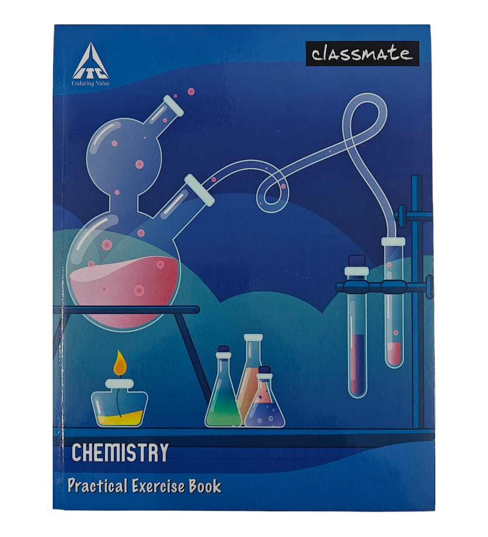 Classmate Physics Practical Notebook – 132 Pages, 28 x 22 cm | Single Line / Blank Pages