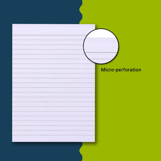 Youva Writing Pad – 14 × 21.5 cm (1/8 Size), 160 Pages | Single Line Ruled