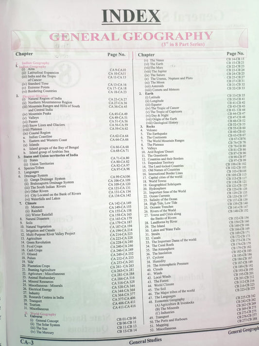 Ghatna Chakra General Geography 2026 – General Studies Preview (Purvavlokan) Chapterwise Solved Papers | English Medium | Part 3