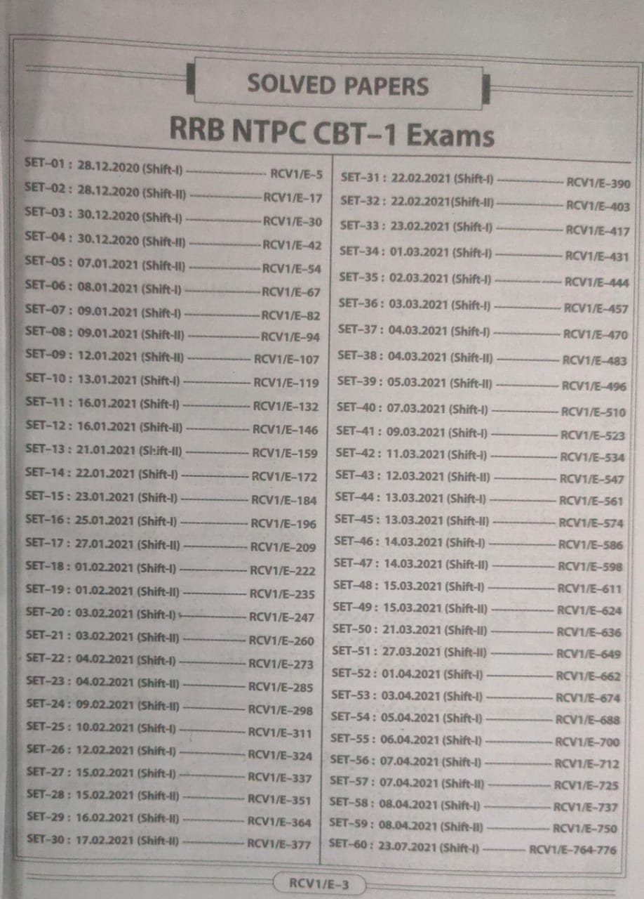 Kiran Publication Railway NTPC CBT-1 Solved Papers 1–60 Sets (English Medium)