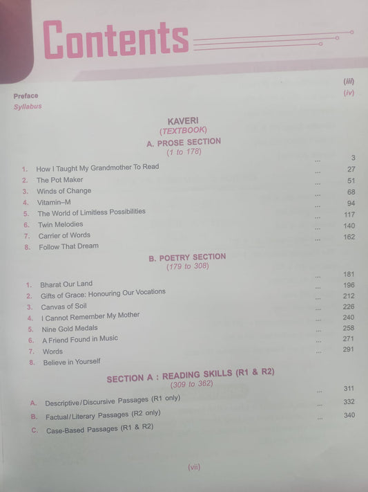 Golden English Study Material for Class 9 (Kaveri) | Based on New NCERT Textbook | CBSE 2027 Exams (English Medium)
