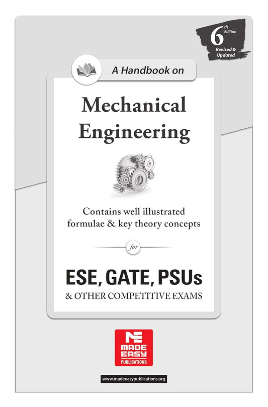 Made Easy – A Handbook on Mechanical Engineering (6th Edition) English Medium