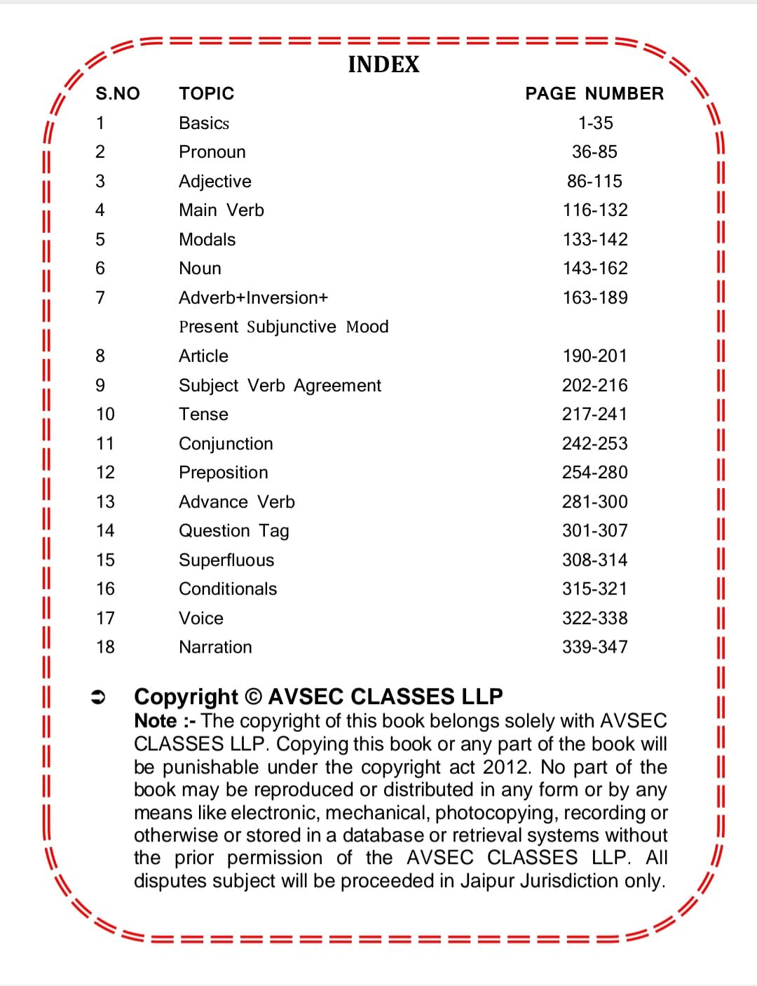 Class Notes Grammar by Aman Sir |  | Chapterwise & Topicwise Notes