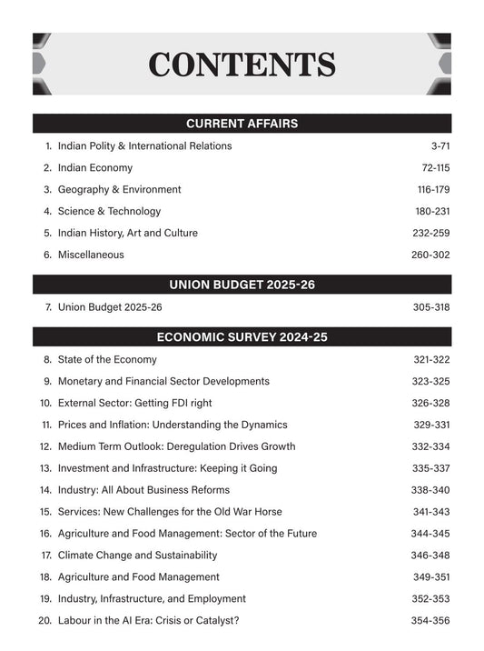 Drishti IAS Current Affairs: Union Budget 2025–26 & Economic Survey 2024–25 | 1150+ MCQs | 3rd Edition (English Medium)