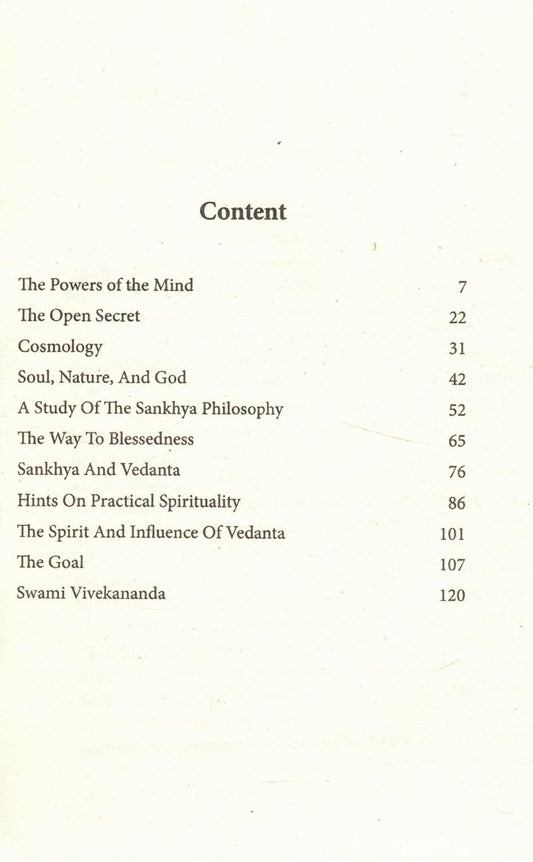 The Power of the Mind – Swami Vivekananda (paperback english )