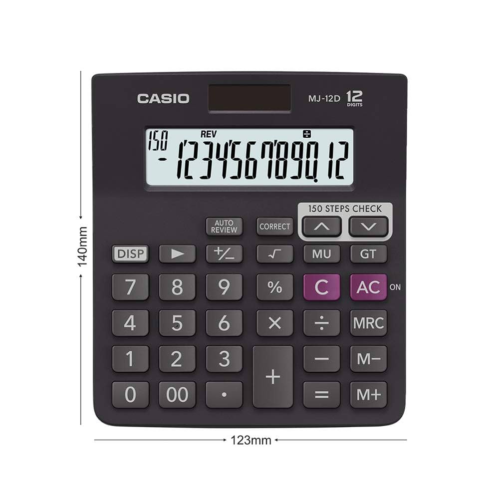 Casio Calculator MJ-12D-BK