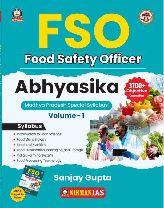 Nirman IAS FSO (Food Safety Officer) by Sanjay Gupta Volume 1 | English Medium