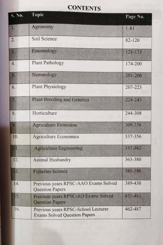 VB Objective Agriculture Book Competitive Exams Preparation By Nem Raj Sunda (Hindi Medium)