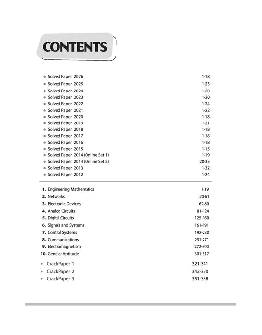 Arihant GATE Electronics & Communication Engineering Chapterwise Previous Years’ Solved Papers (2026-2000) by By Manish Purbey | (English Medium)