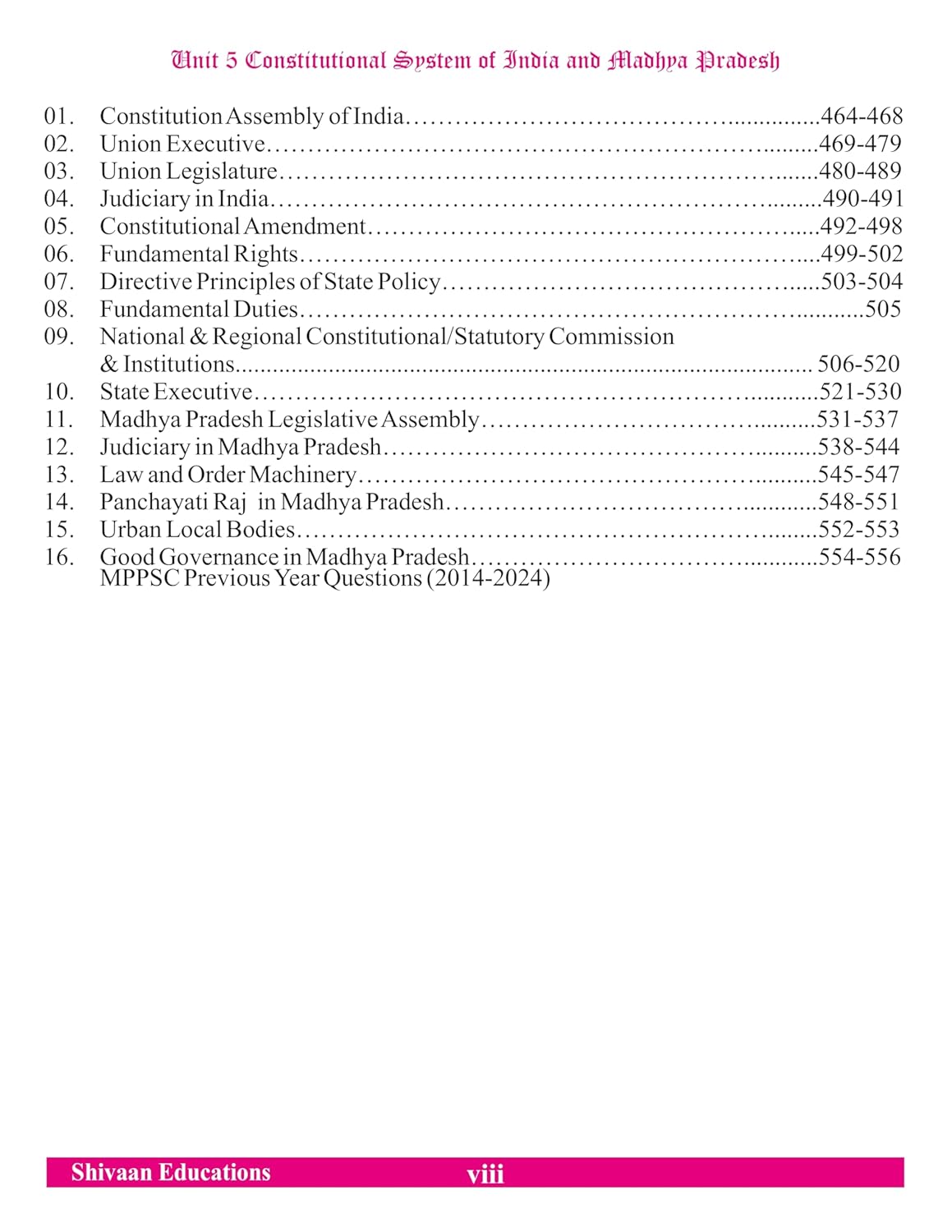Shivaan’s Rapid Fire Volume 1 | 2nd Edition | MPPSC Prelims Unit 1–5 (English)