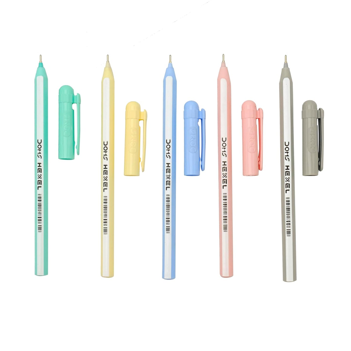 DOMS Hexel Ball Pen – Blue Ink | Box of 20 Pens | Smooth & Reliable Writing