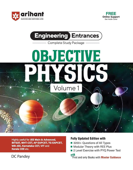 Arihant JEE Main Objective Physics Volume 1 | Engineering Entrances 2025-2026
