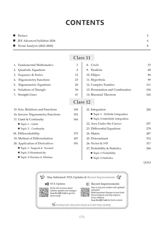 Oswaal JEE Advanced Mathematics Chapter-wise 21 Previous Years' Solved Papers 2006–2026 By Manoj Chauhan Sir (English Medium)