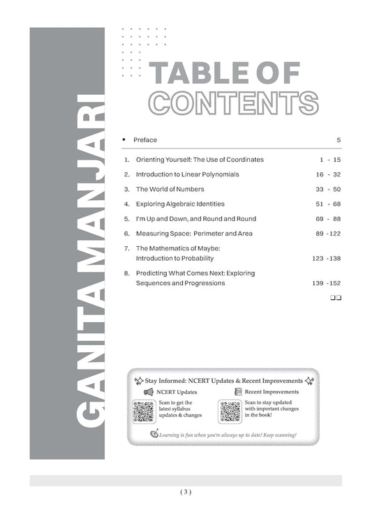 Oswaal NCERT Textbook Solutions Mathematics Part-1 (Ganita Manjari), Class 9 Edition 2026 (English Medium)
