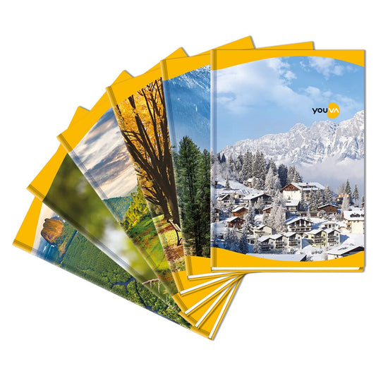 Youva Case Bound Notebook – 18 × 24 cm, 288 Pages | Single Line