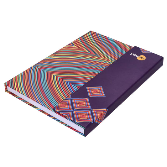 Youva Case Bound Notebook – 18 × 24 cm, 192 Pages | Single Line