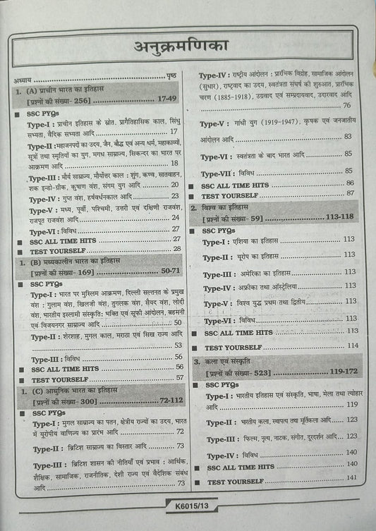 Kiran SSC Samanya Adhyayan (General Awareness ) Solved Paper 14475+ Objesctive Questions Edition 2027 (Hindi Medium)