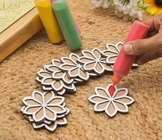 Rangoli Stencil Design Template | Wooden Rangoli Maker | Decorative Floor Art Tool
