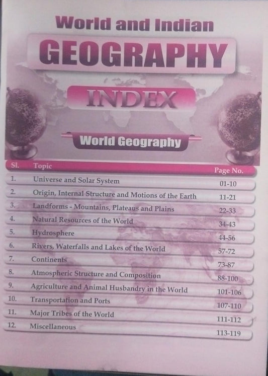 Winners World and Indian Geography (E)