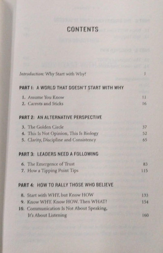 Start with Why by Simon Sinek – Leadership & Motivation Book English Novel