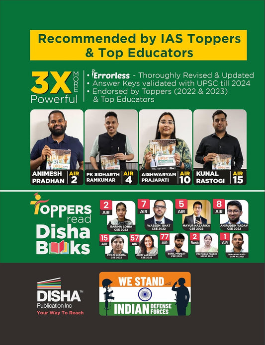 Disha - 31 Years Errorless UPSC Civil IAS by Dr. Mrunal Patel (15th Edition) 5100 MCQs Topic-wise| Hindi Medium