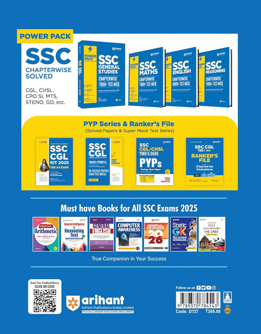 Arihant SSC CGL Tier I 2025 Ranker’s File | English Medium