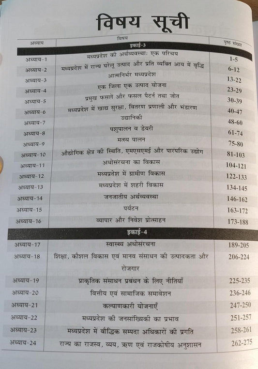 Nirman IAS MPPSC Mains Paper-3, Part-A, Unit-3,4 MP Ki Arthvyavastha & Samajik Ewam Arthik Vikash (Hindi Medium)