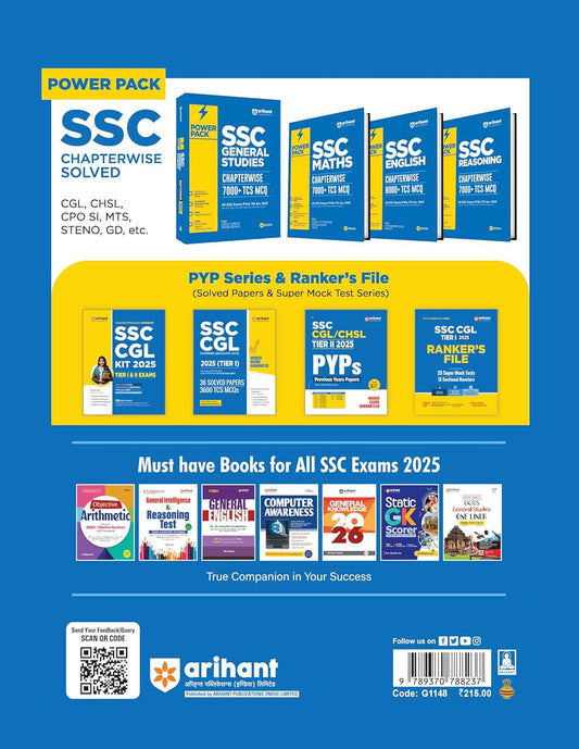 Arihant SSC CGL/CHSL Tier 2 2025 PYPs (English Medium)