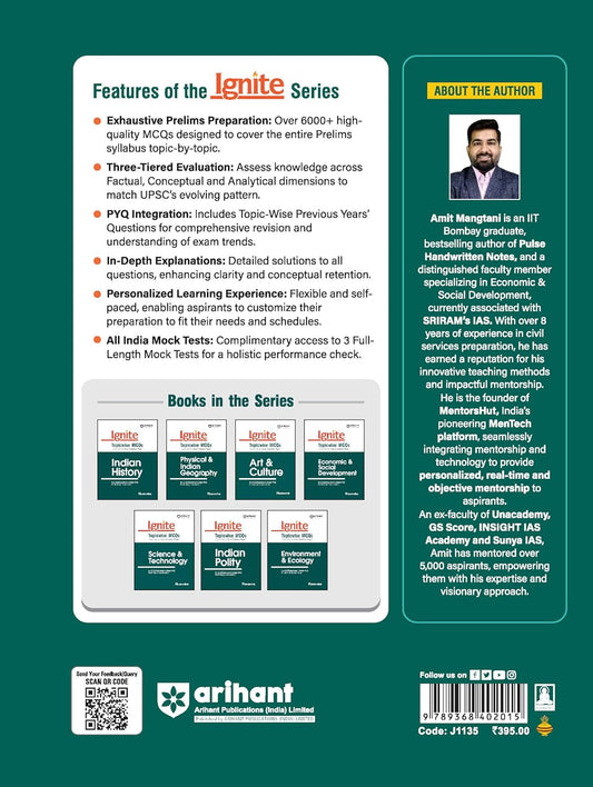 Arihant Ignite Economic and Social Development Topicwise MCQs Pre (English Medium)