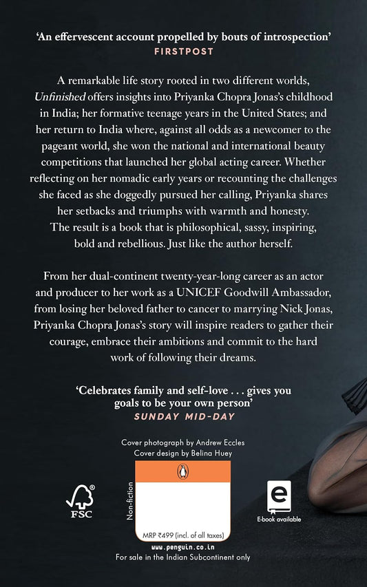Unfinished: A Memoir – Priyanka Chopra Jonas (paperback english)
