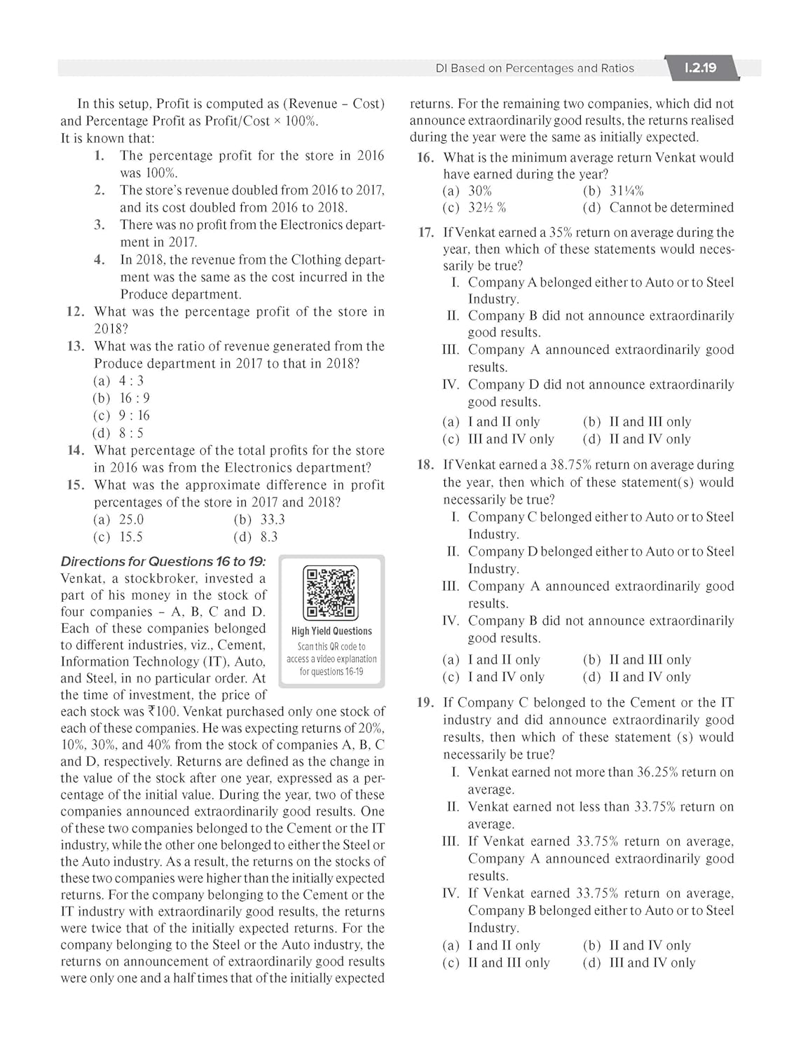 Courseware on Data Interpretation, 9th Edition by Arun Sharma |  | Includes Solved Papers (2020–2024) & 2500+ Practice Questions
