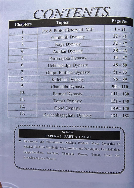 Nirman IAS MPPSC Mains Paper-1, Part-A, Unit-2 History and Major Dynasties of MP by Sanjay Gupta (English Medium)