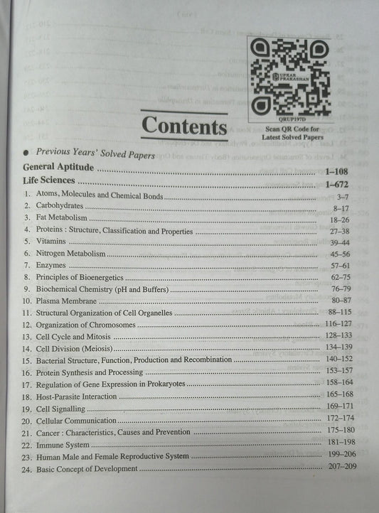 Upkar NTA CSIR-UGC NET/JRF SET Life Sciences Solved Papers (English Medium)