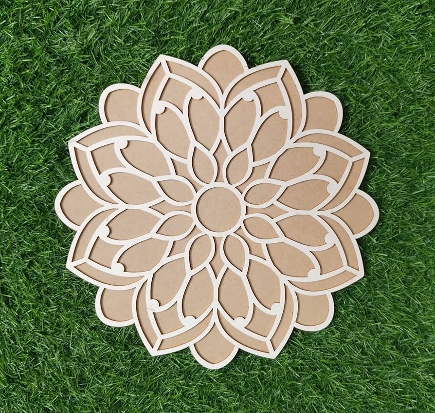 Rangoli Stencil Design Template | Wooden Rangoli Maker | Decorative Floor Art Tool