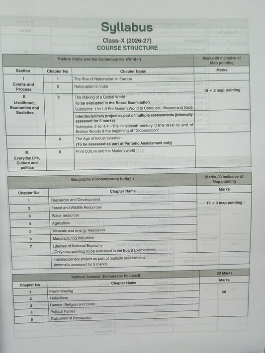 VK Global Xamidea Social Science Class 10th 2026–27 Edition (English Medium)