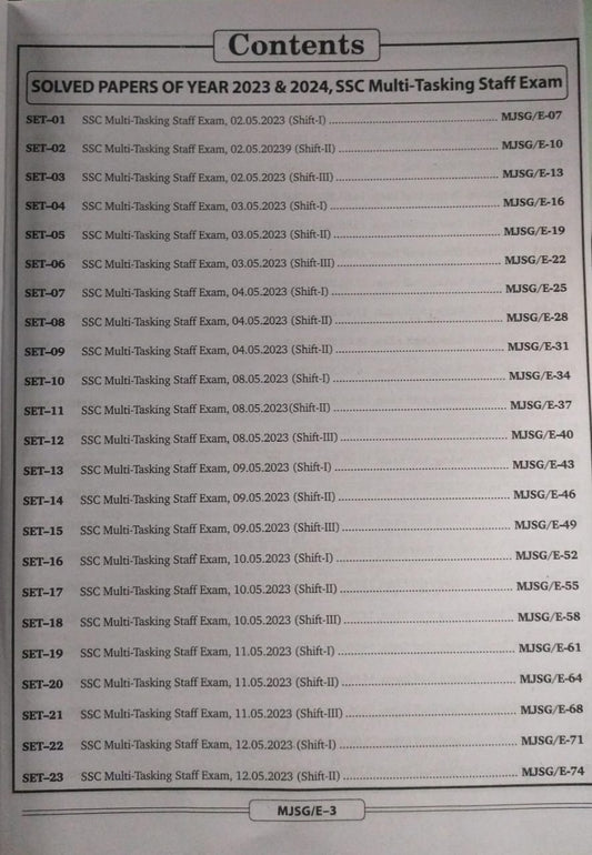 Kiran SSC MTS General Awareness Solved Papers 101 Sets (English Medium)