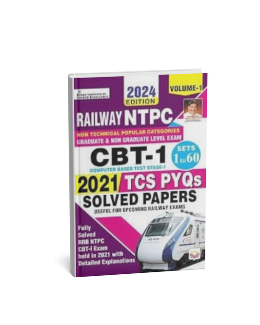 Kiran Publication Railway NTPC CBT-1 Solved Papers 1–60 Sets (English Medium)