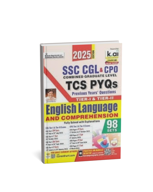 Kiran SSC CGL & CPO English Language & Comprehension – 98 Sets (English Medium)