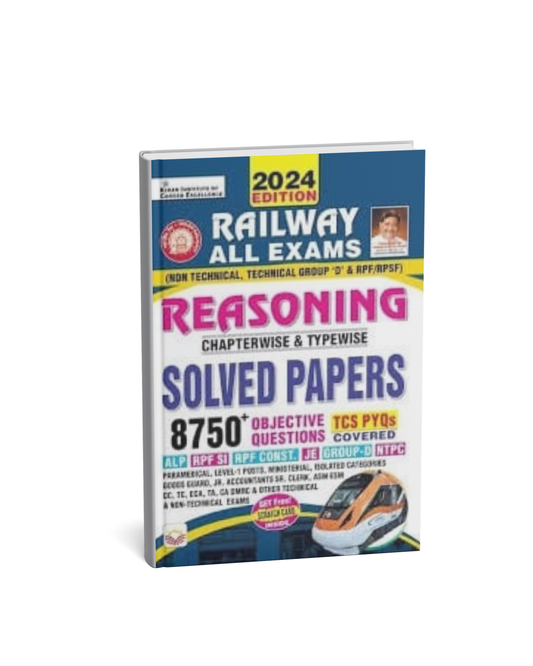 Kiran Railway All Exams Reasoning Solved Papers – 8750+ (English)