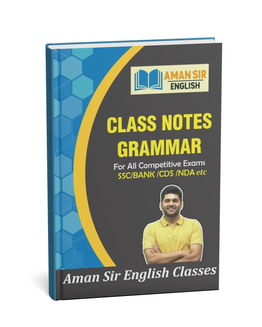 Class Notes Grammar by Aman Sir |  | Chapterwise & Topicwise Notes