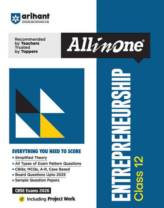 Arihant CBSE All in One Entrepreneurship Class 12 Exam 2025-26 (E)