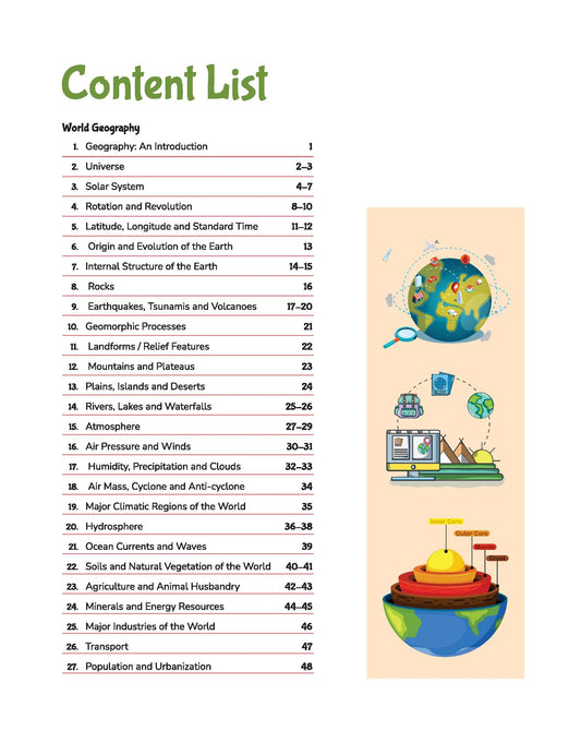 Arihant Publication Geography Capsule Handwritten Notes (English Medium)