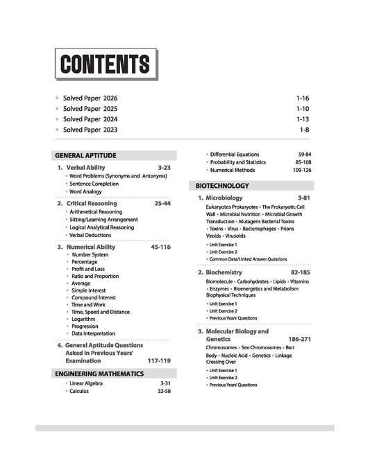 Arihant GATE Tutor Biotechnology Exam 2027 By Prof. B. M. Agarwal, Akansha Singhal & Vidhika Goel| (English Medium)